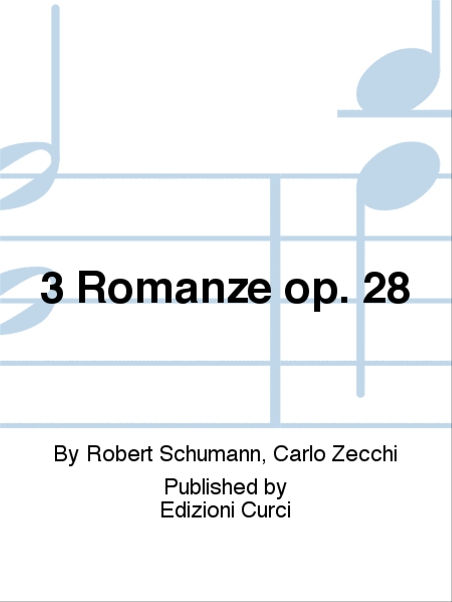 3 Romanze op. 28 Piano Solo scores gallery preview page 1