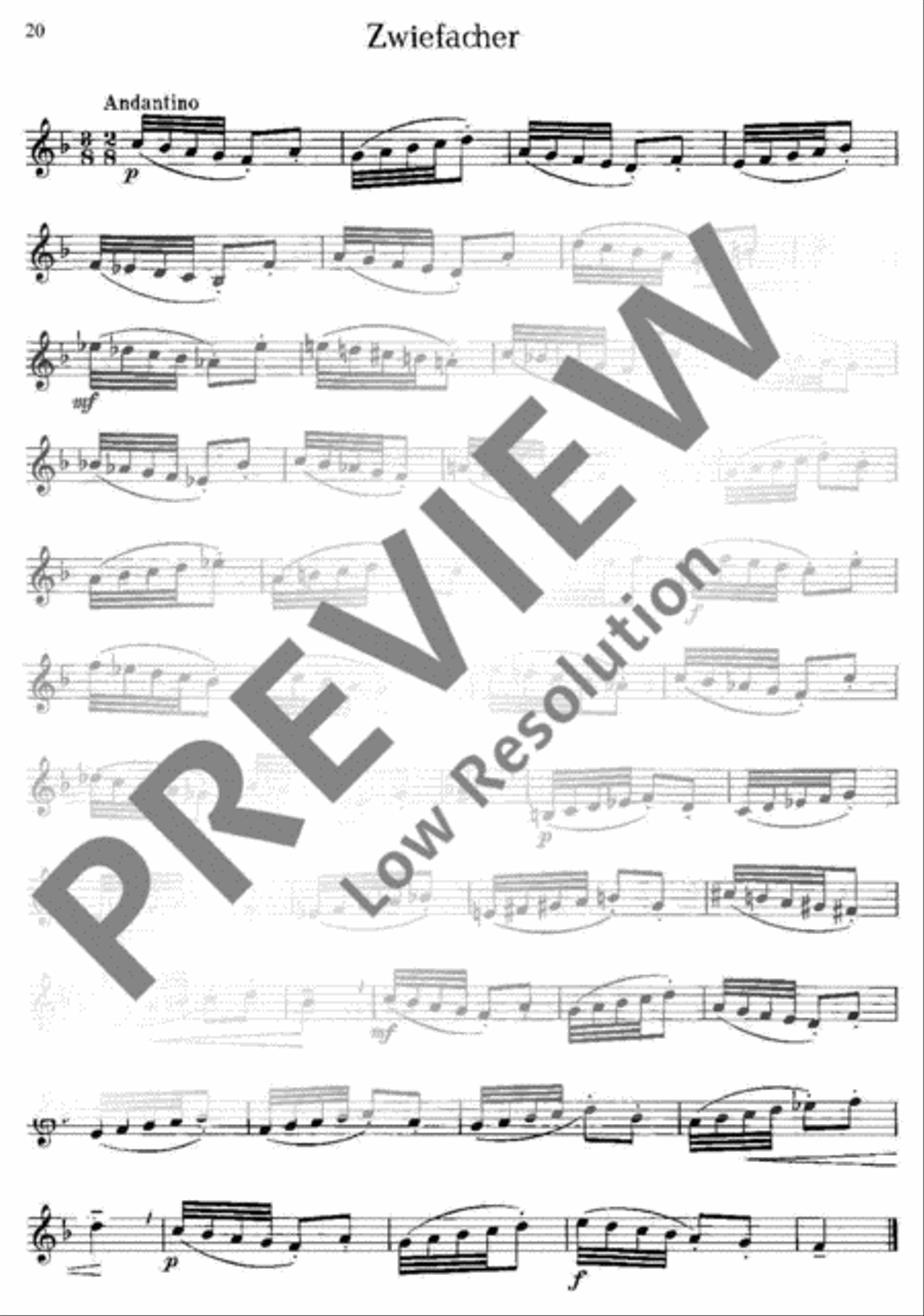 Spielstücke und Etüden Spielstücke und Etüden Cornet scores gallery preview page 21