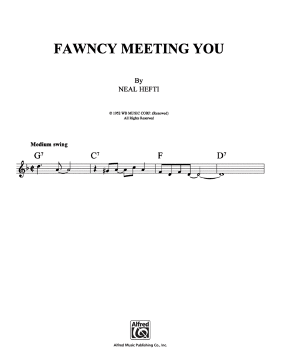 Fawncy Meeting You School and Community scores gallery preview page 1