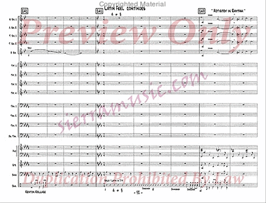 Kenton Kollage Big Band scores gallery preview page 33