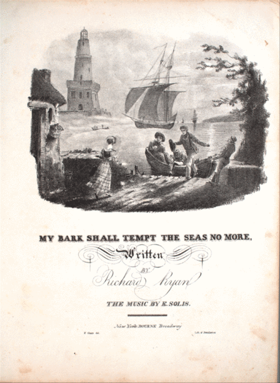 My Bark Shall Tempt the Seas No More. A Favorite Ballad Voice scores gallery preview page 1