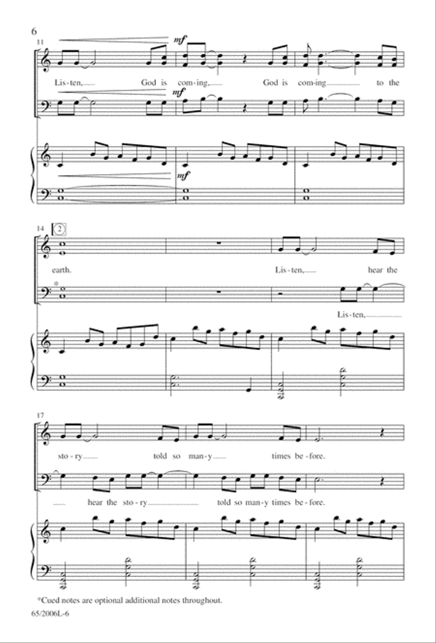 I Hear the Prophet Callin' 3-Part scores gallery preview page 7