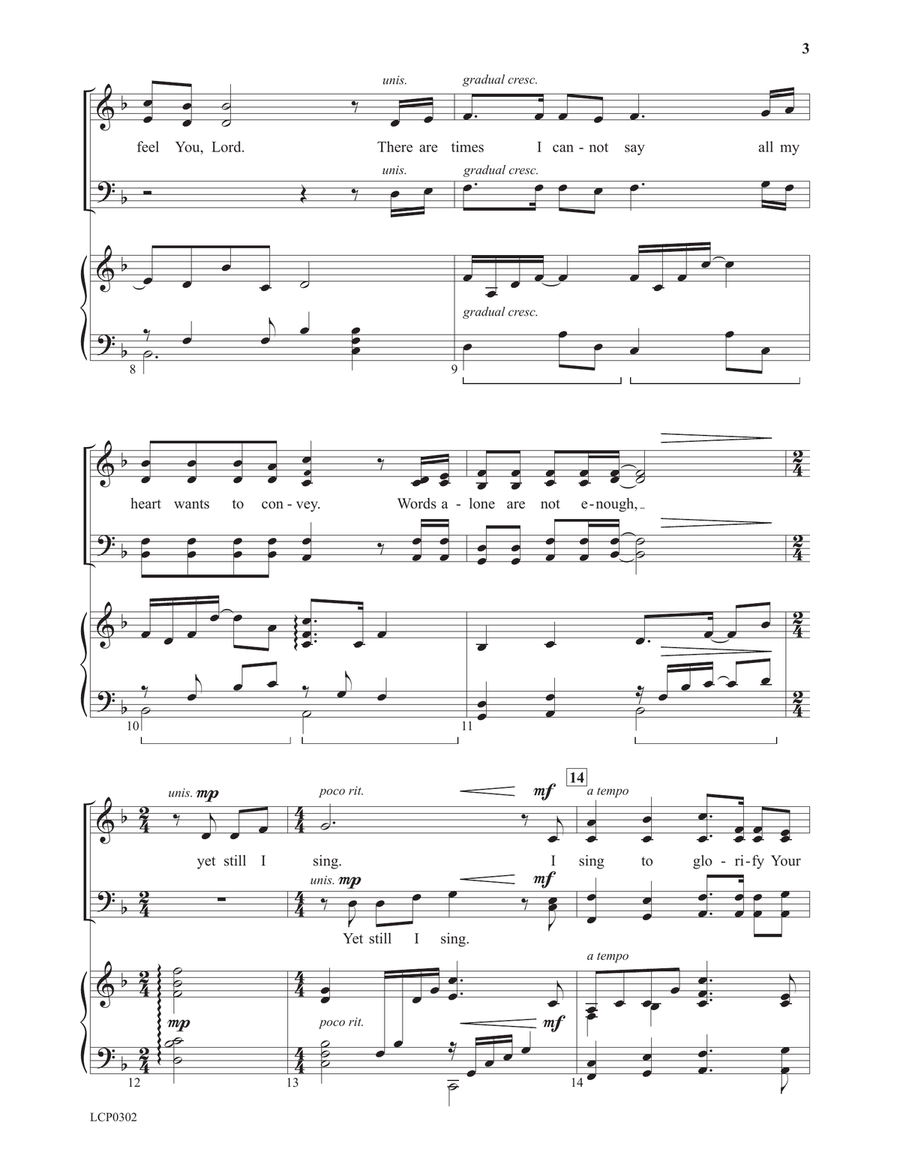 Yet Still I Sing Yet Still I Sing 4-Part scores gallery preview page 3