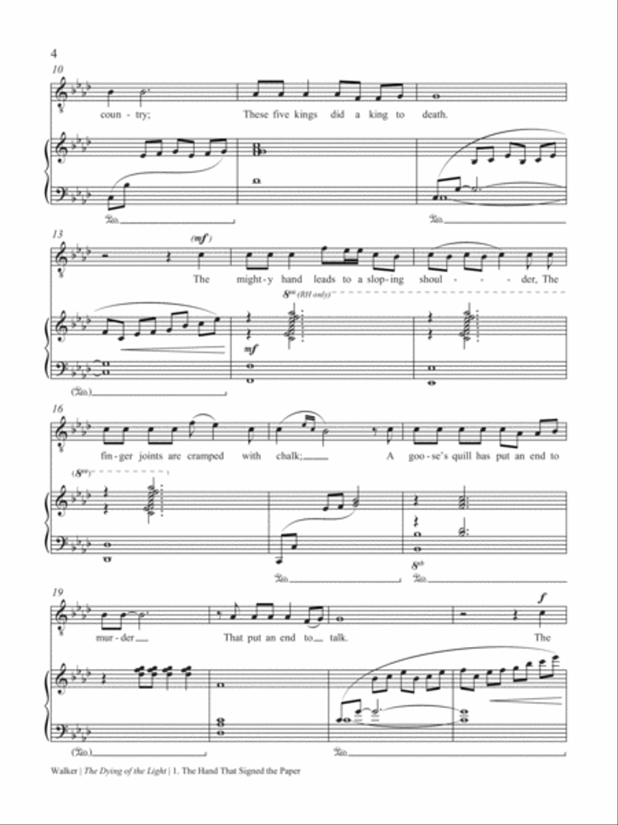 The Dying of the Light: Musical Settings of the Poetry of Dylan Thomas Cello scores gallery preview page 4