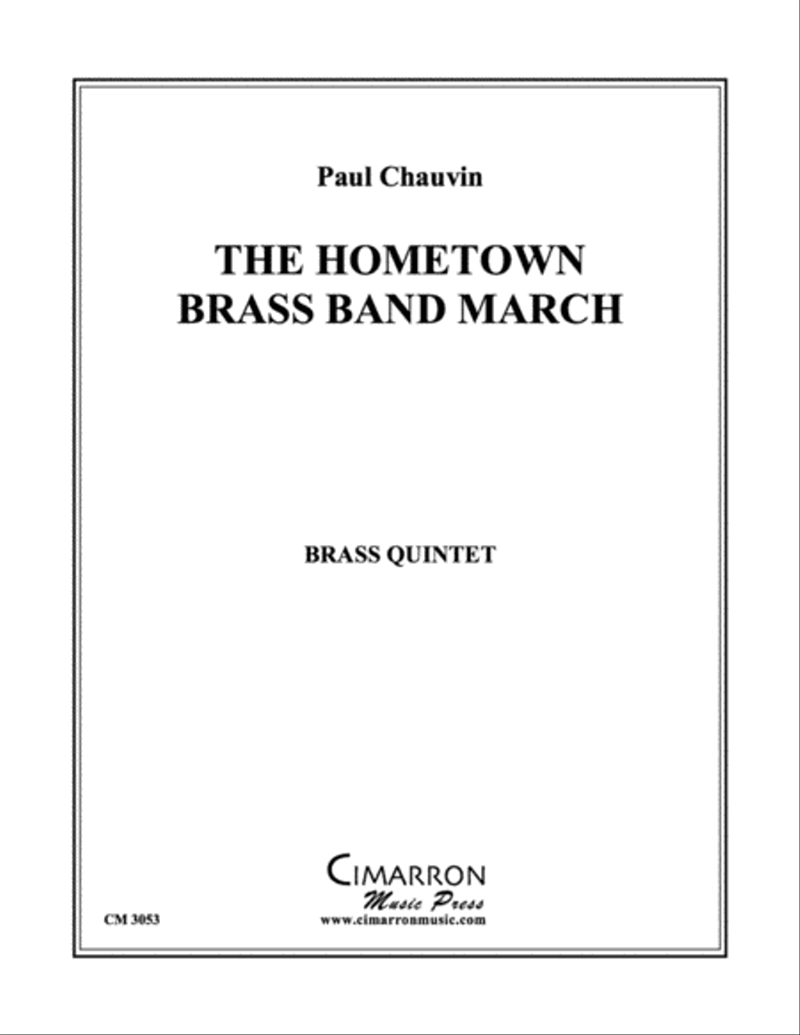 Hometown Brass Band March Brass Quintet scores gallery preview page 1
