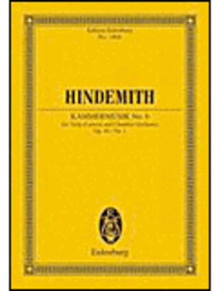 Book cover for Paul Hindemith - Kammermusik No. 6, Op. 46, No. 1