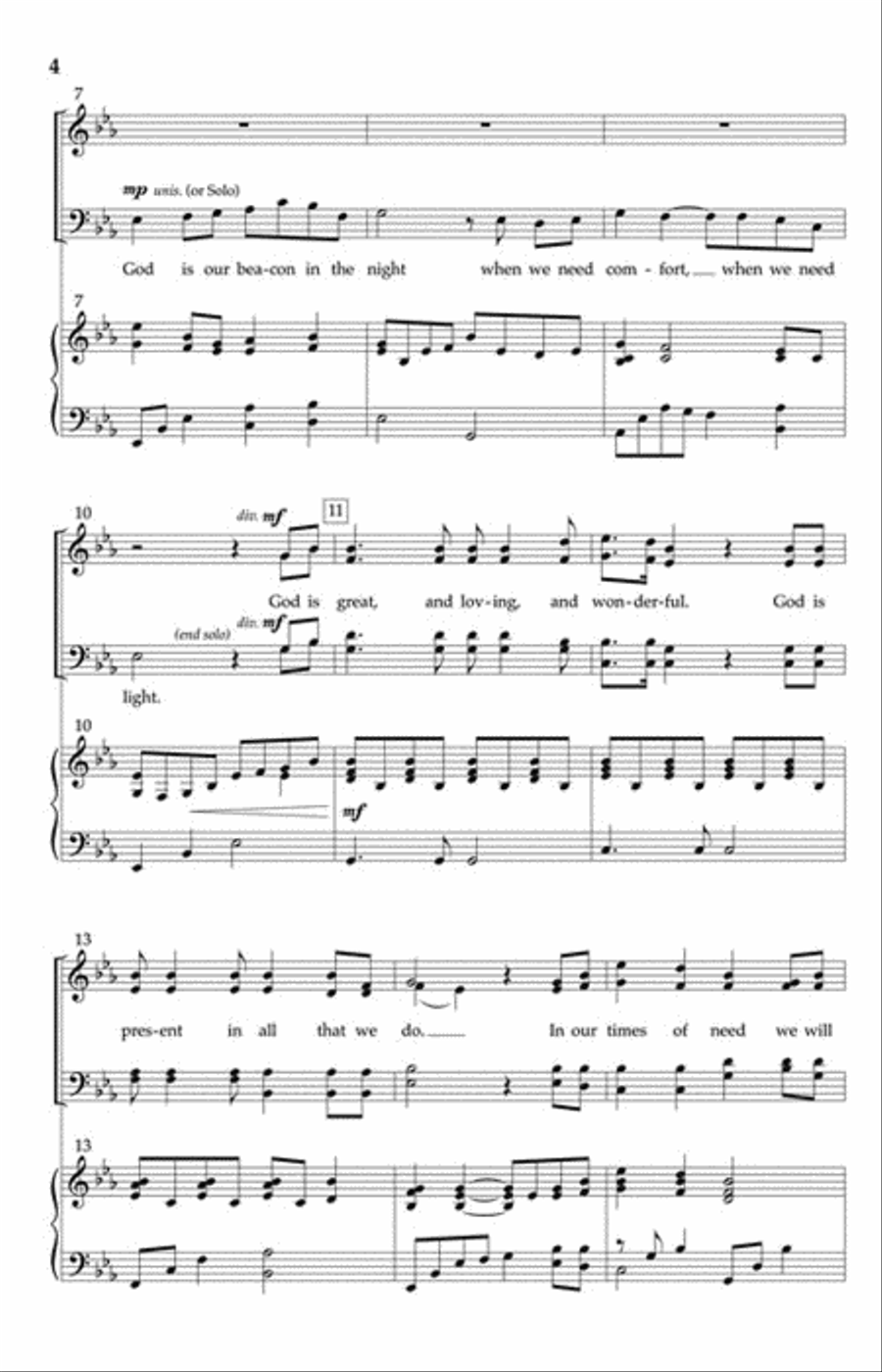God Is Our Refuge 4-Part scores gallery preview page 3
