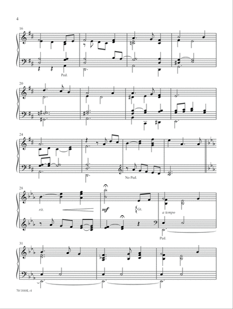 Easy on the Pedals (Digital Download) Organ scores gallery preview page 4
