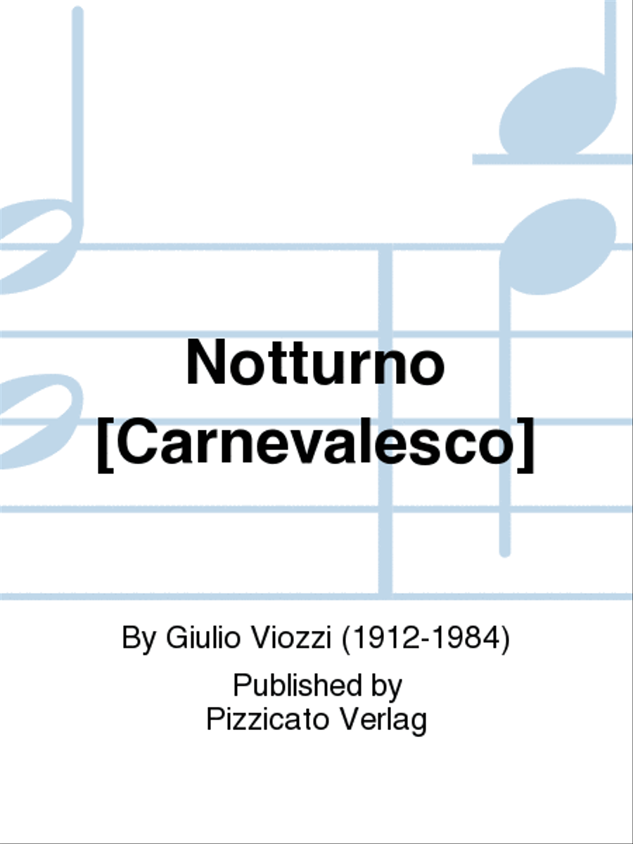 Notturno [Carnevalesco] School and Community scores gallery preview page 1