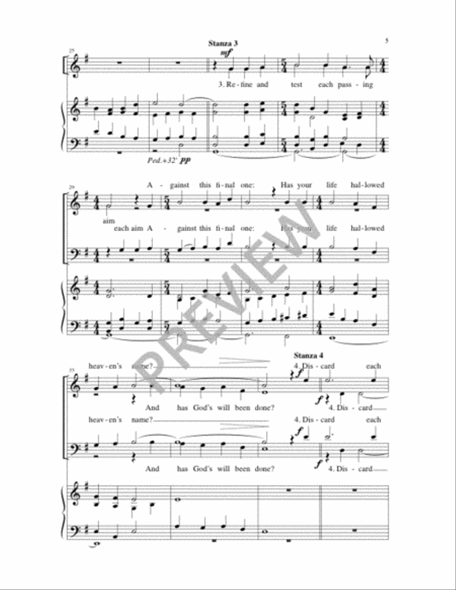 Let All Who Pray Let All Who Pray 4-Part scores gallery preview page 5