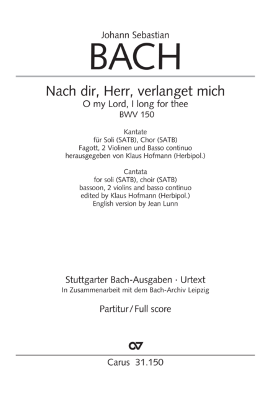 O my Lord, I long for thee (Nach dir, Herr, verlanget mich) 4-Part scores gallery preview page 2