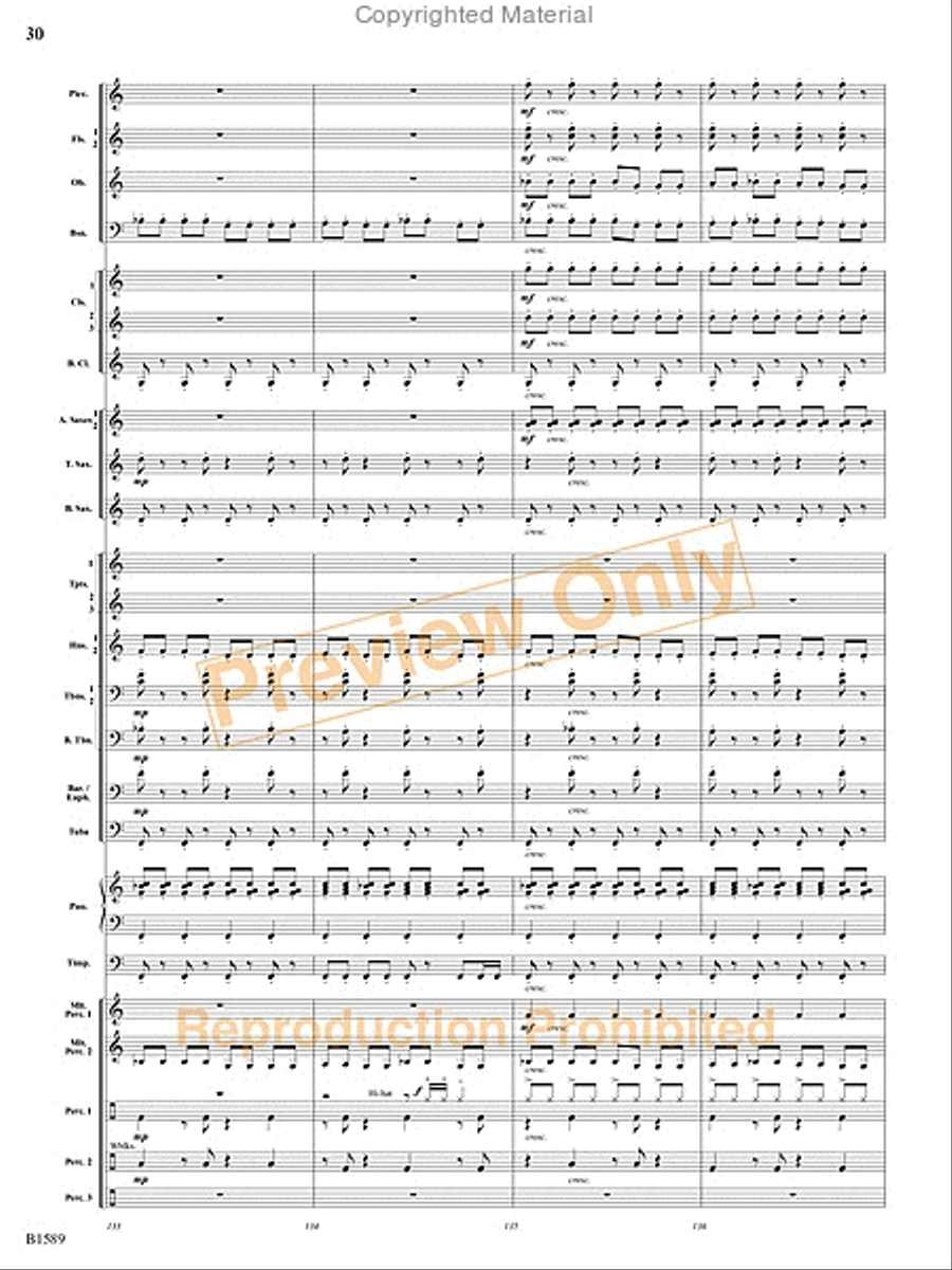 Pulse Concert Band scores gallery preview page 31