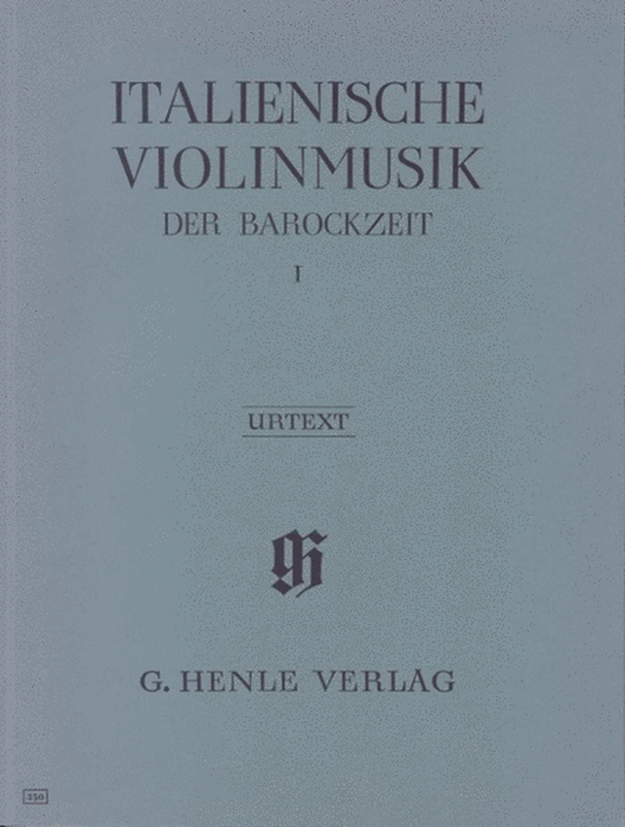Italian Violin Music Book 1 Baroque Vln/Pno
