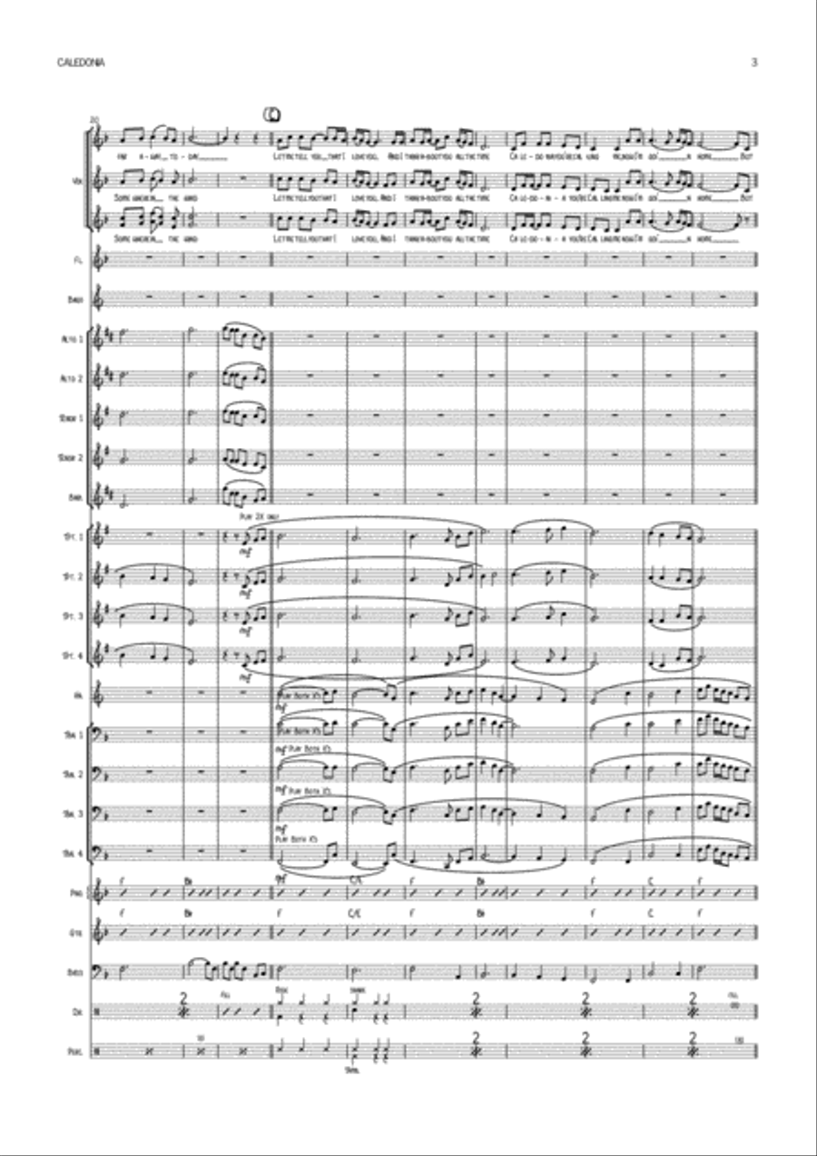 Caledonia Caledonia Jazz Ensemble scores gallery preview page 3