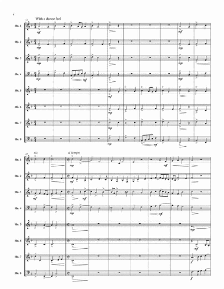 Ave regina caelorum Horn scores gallery preview page 5
