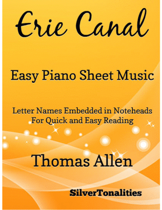 Book cover for Erie Canal Easy Piano Sheet Music
