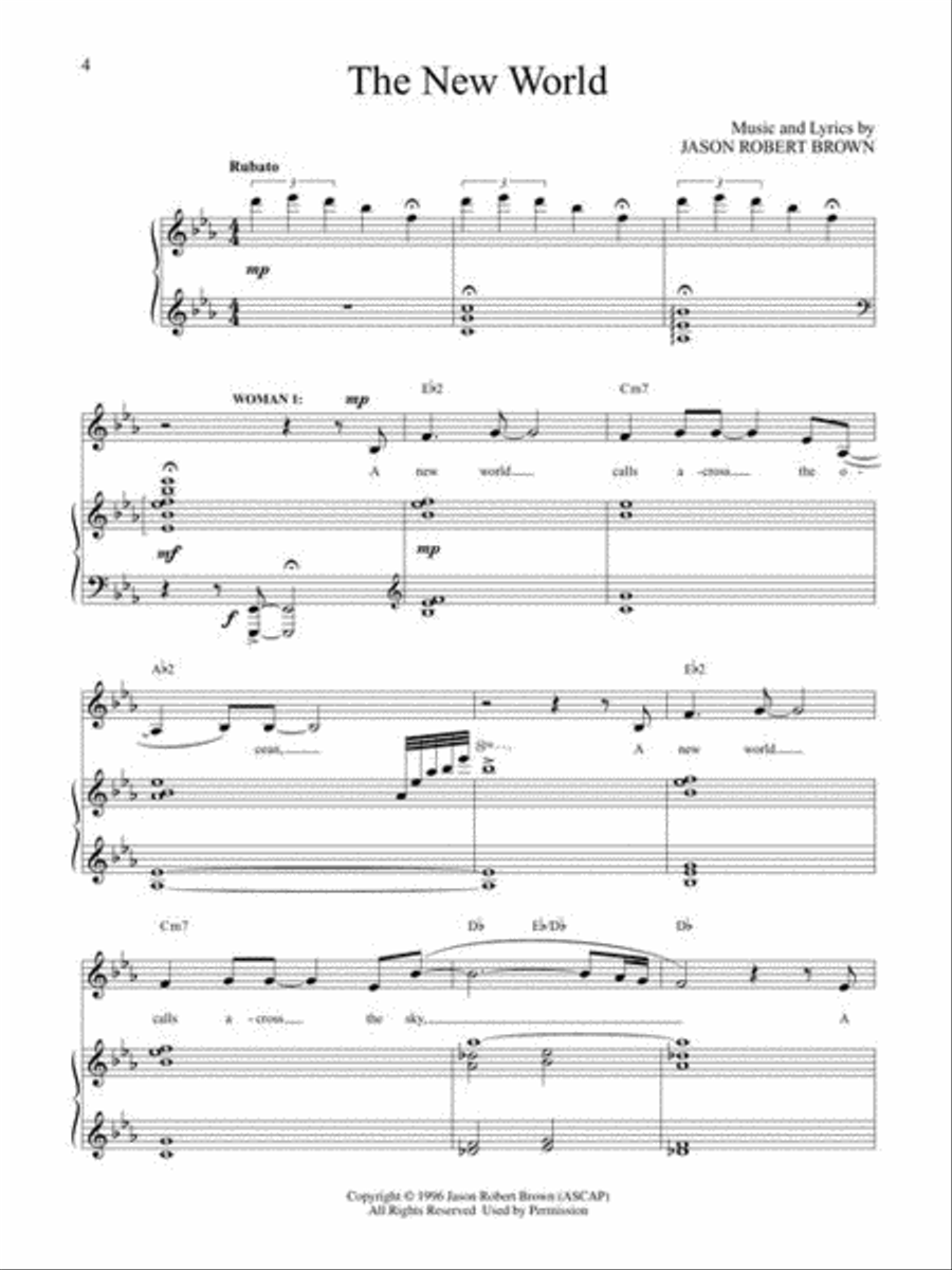 Songs for a New World Piano, Vocal, Guitar scores gallery preview page 6