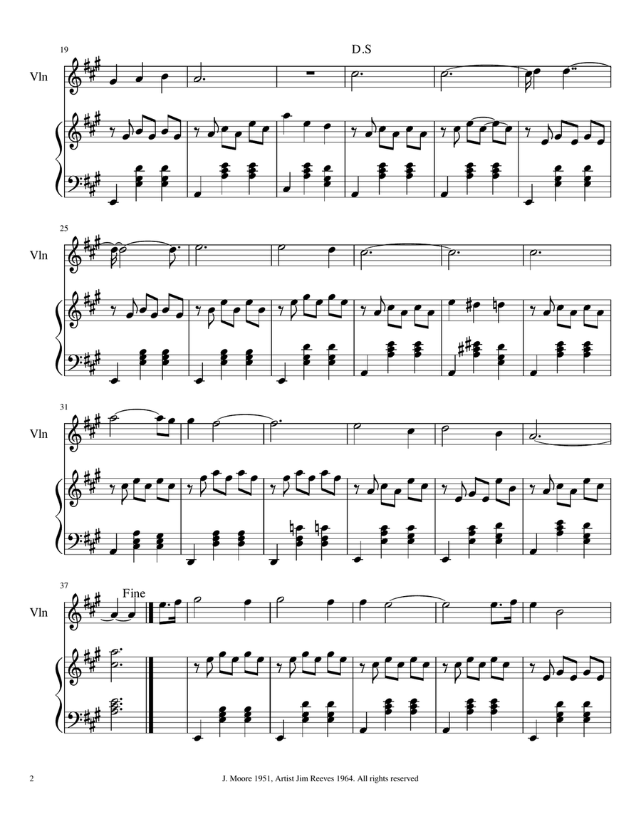 Four Walls Four Walls Violin Solo scores gallery preview page 2