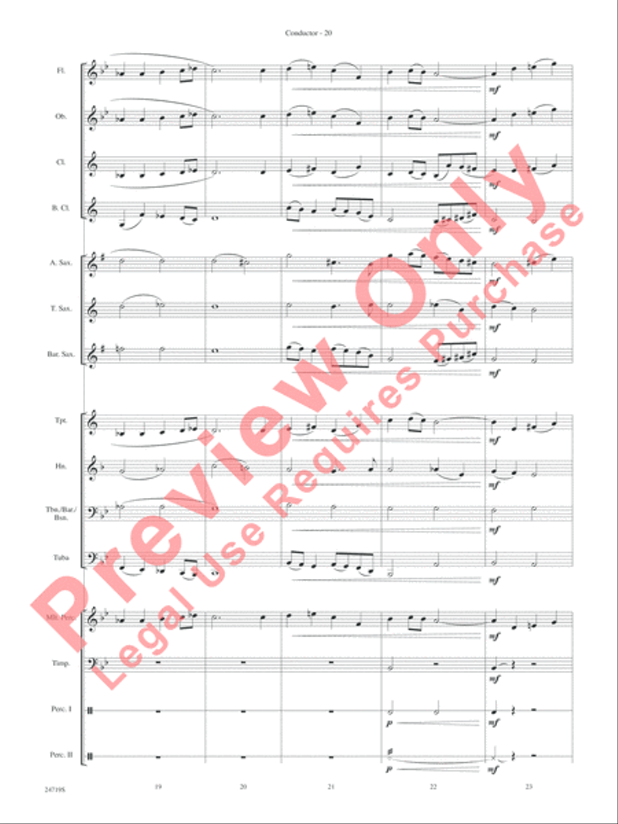 Harry Potter and the Goblet of Fire, Themes from Concert Band scores gallery preview page 22