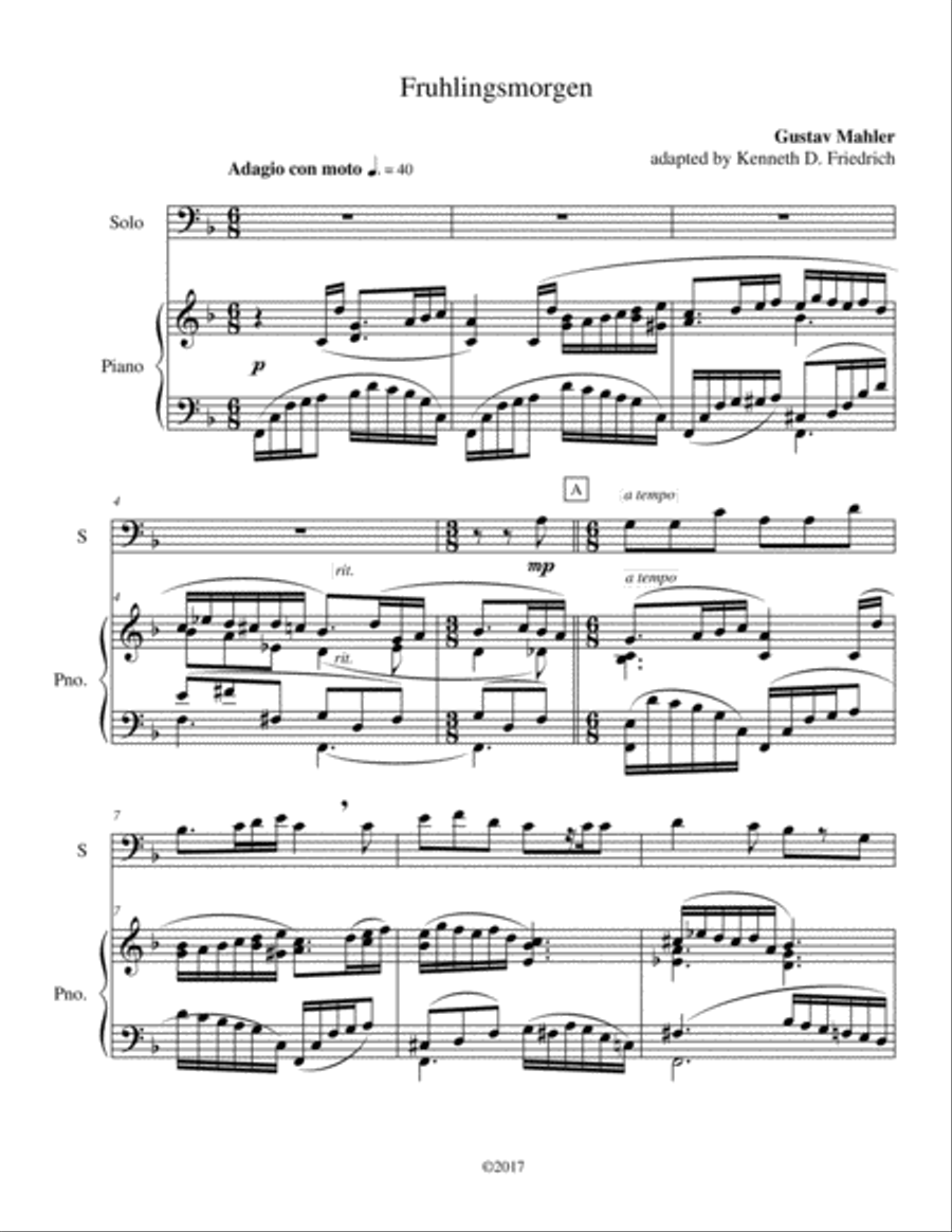 Lieder und Gesange - bassoon and piano Bassoon Solo scores gallery preview page 3