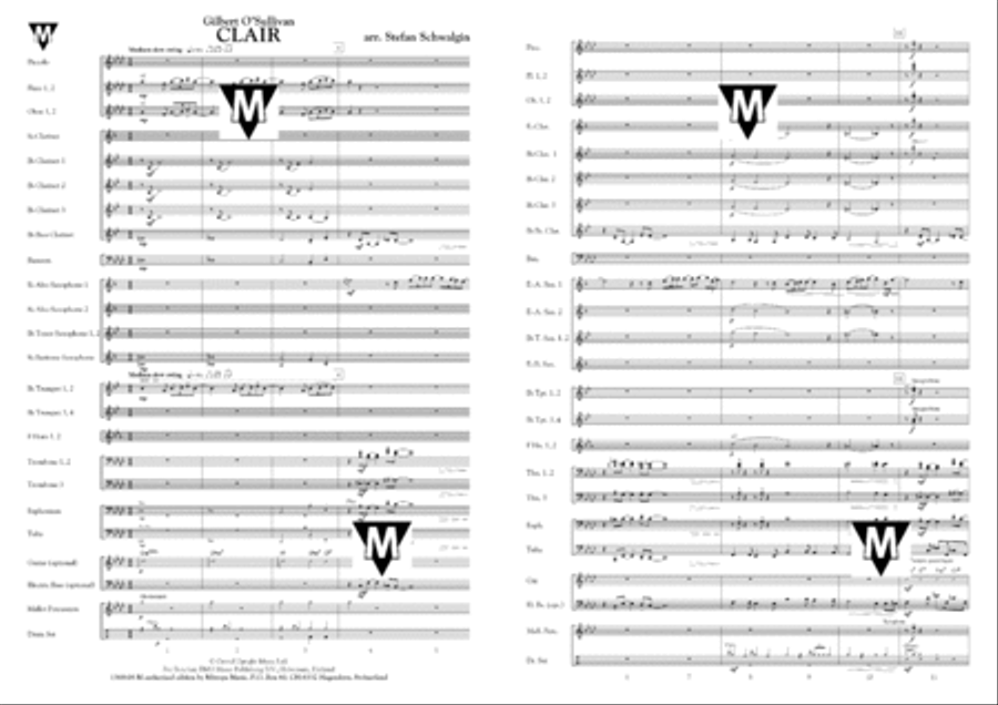 Clair Clair Concert Band scores gallery preview page 2