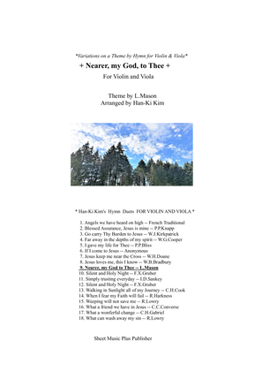 Book cover for Nearer my God to Thee (For Violin and Viola)