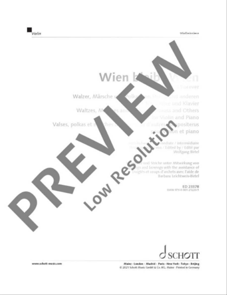 Vienna Forever Violin Solo scores gallery preview page 2