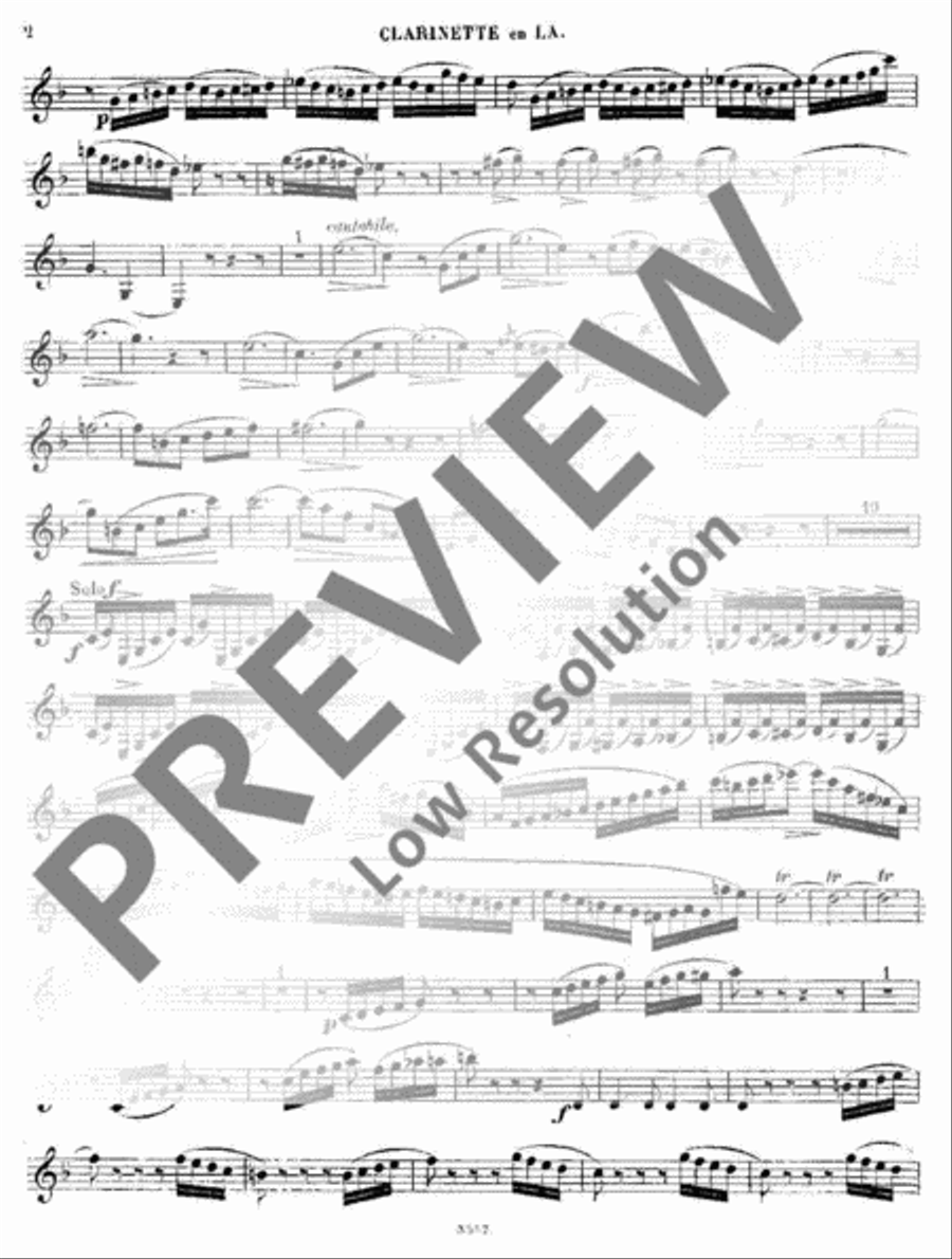 Fantaisie A Clarinet scores gallery preview page 16