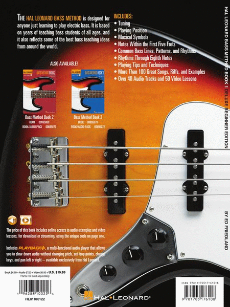 Hal Leonard Bass Method Book 1 – Deluxe Beginner Edition