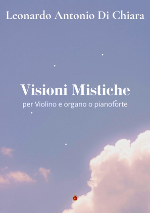 Book cover for Visioni Mistiche per violino e organo o pianoforte