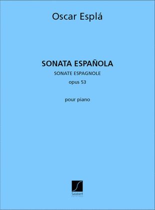 Book cover for Sonata Espanola Op.33 Piano