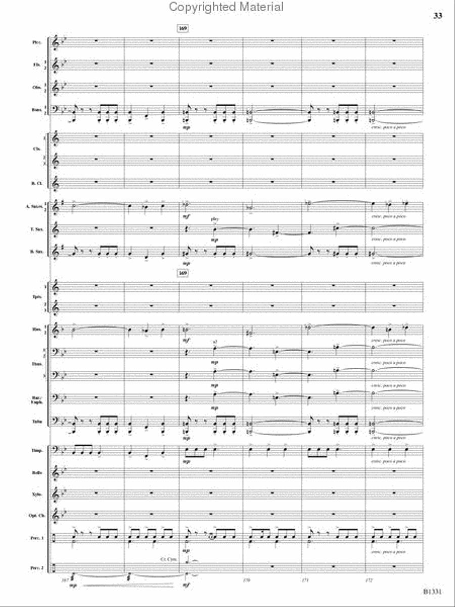 March Jubiloso Concert Band scores gallery preview page 31