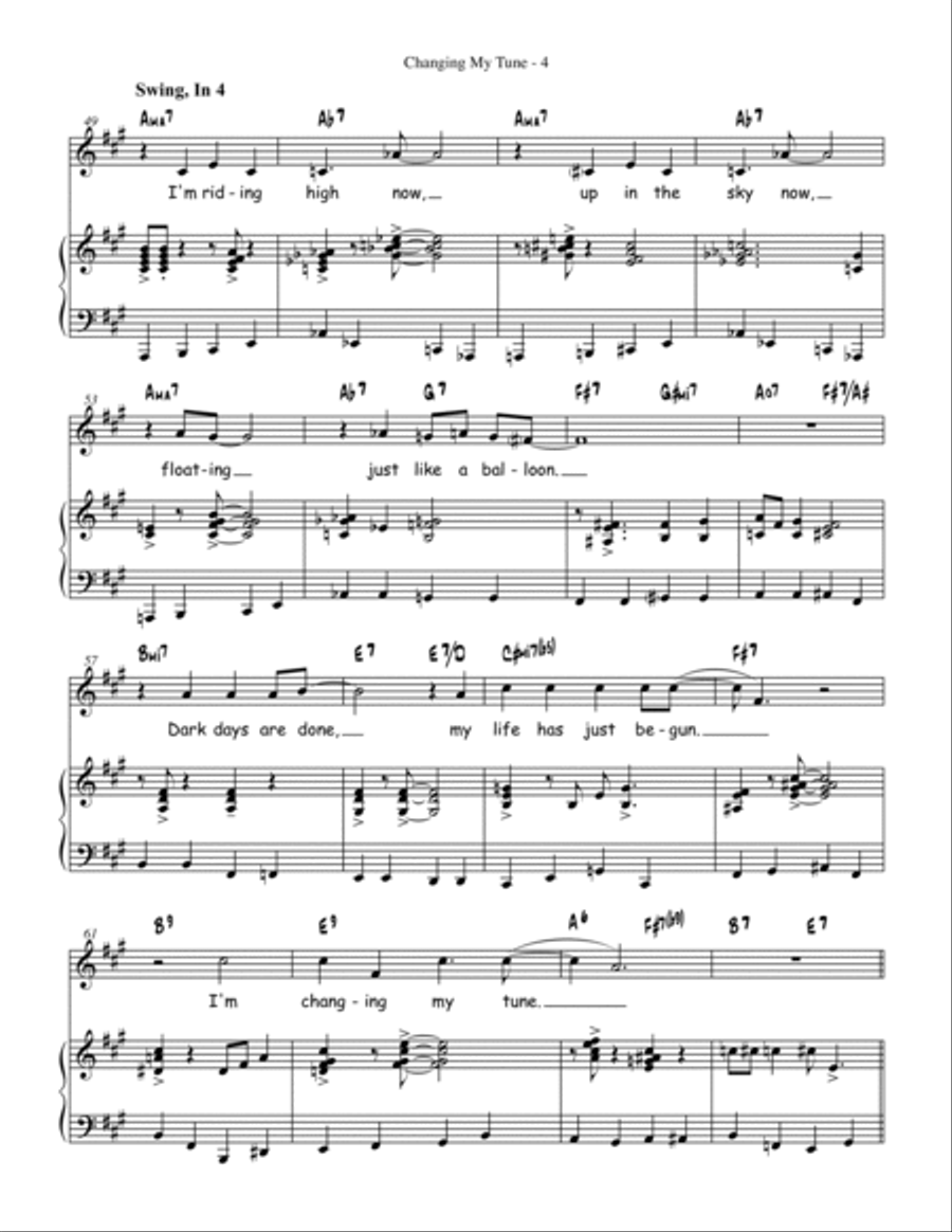 Changing My Tune Voice scores gallery preview page 4
