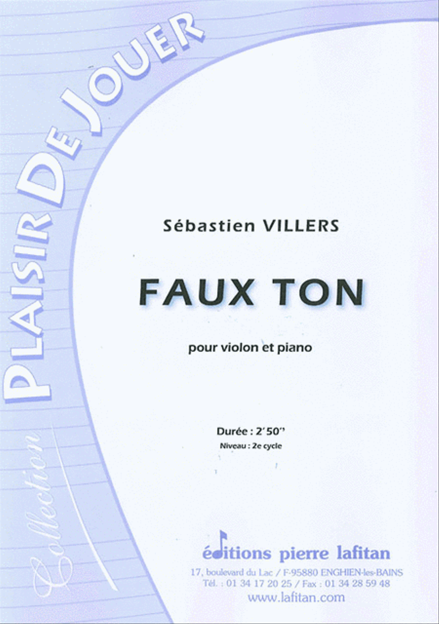 Faux Ton Faux Ton Violin Solo scores gallery preview page 1