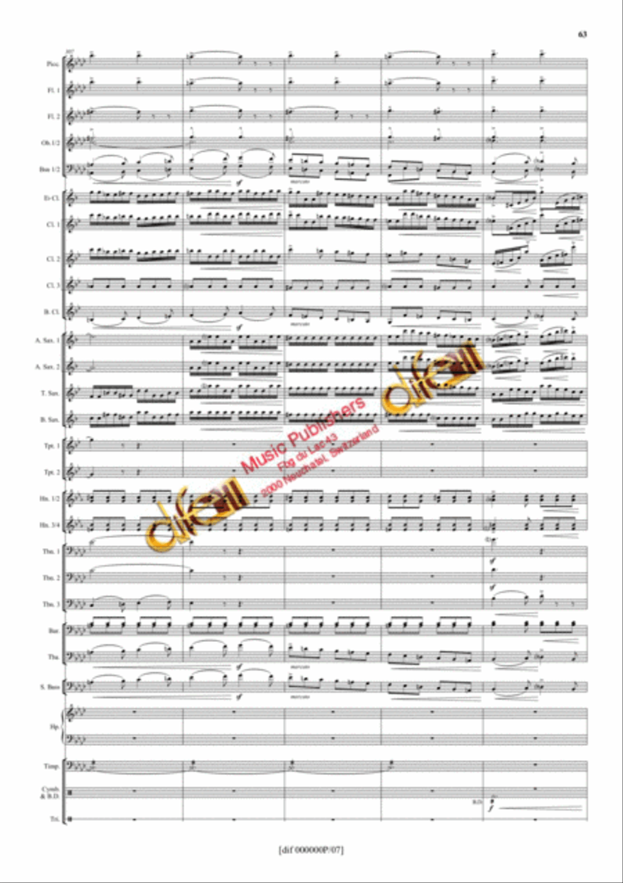 La Moldau Concert Band scores gallery preview page 62