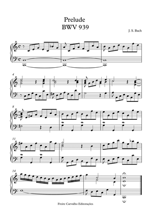 Prelude BWV 939