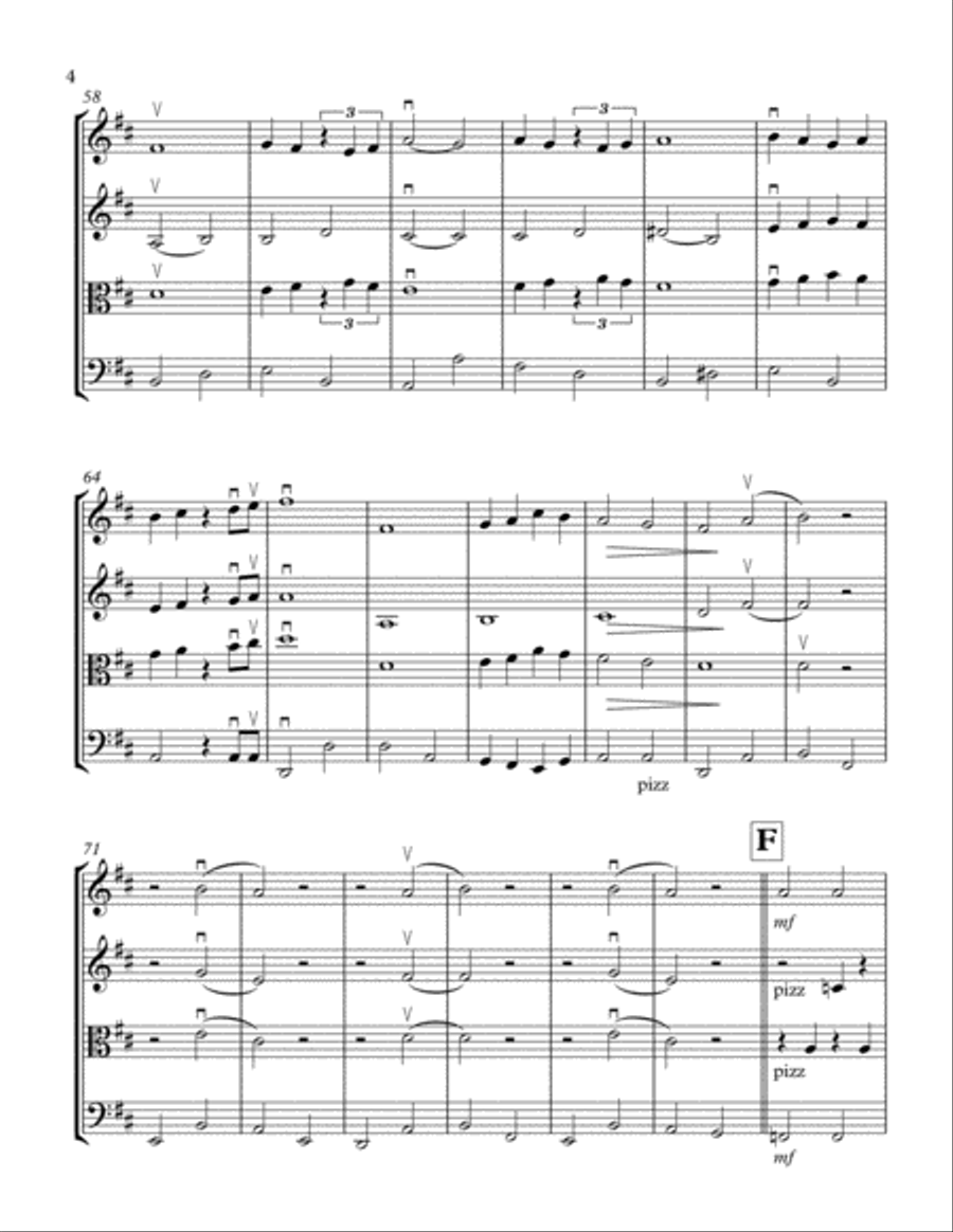 The Way You Look Tonight String Quartet scores gallery preview page 4