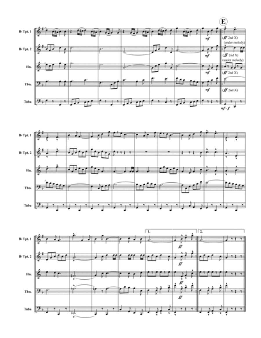 Semper Fidelis Brass Quintet scores gallery preview page 4