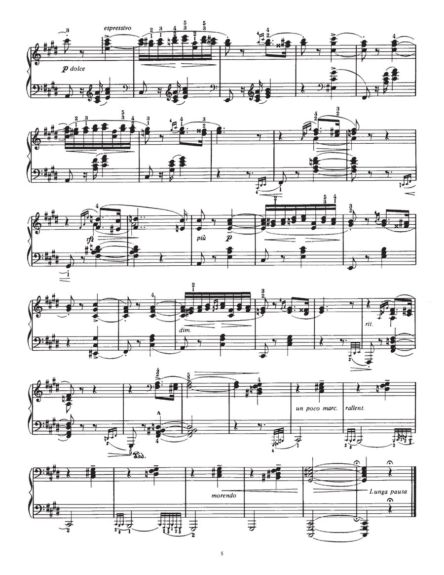 Hungarian Rhapsody (Ungarische Rhapsody) No.2 Piano Solo scores gallery preview page 5