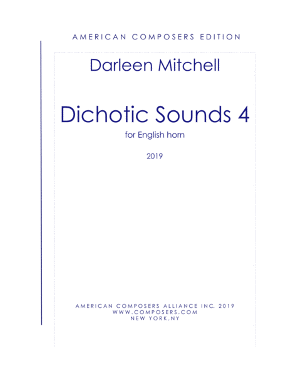 [Mitchell] Dichotic Sounds 4 English Horn scores gallery preview page 1
