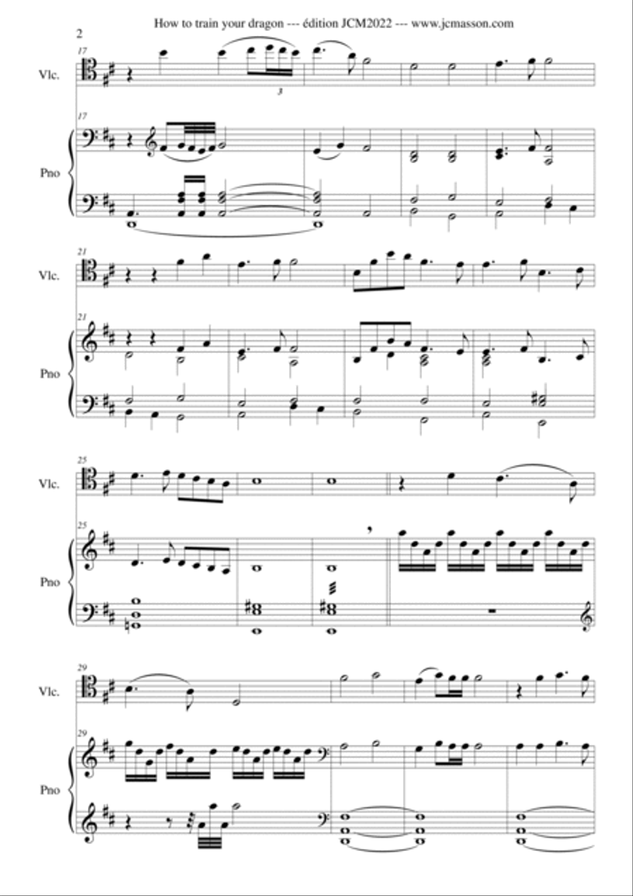 How To Train Your Dragon Cello Solo scores gallery preview page 2