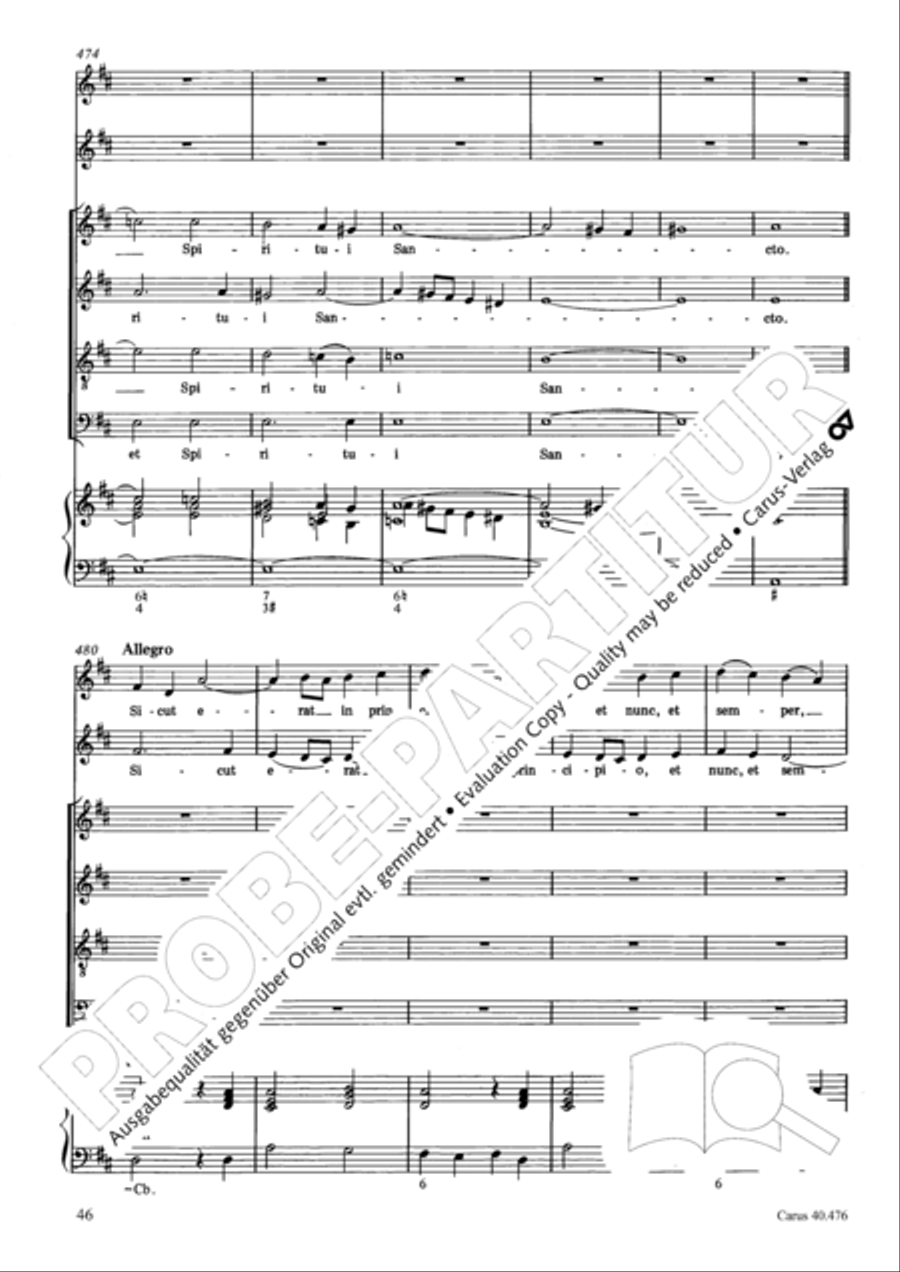 Psalm 121 (Laetatus sum) SA scores gallery preview page 47