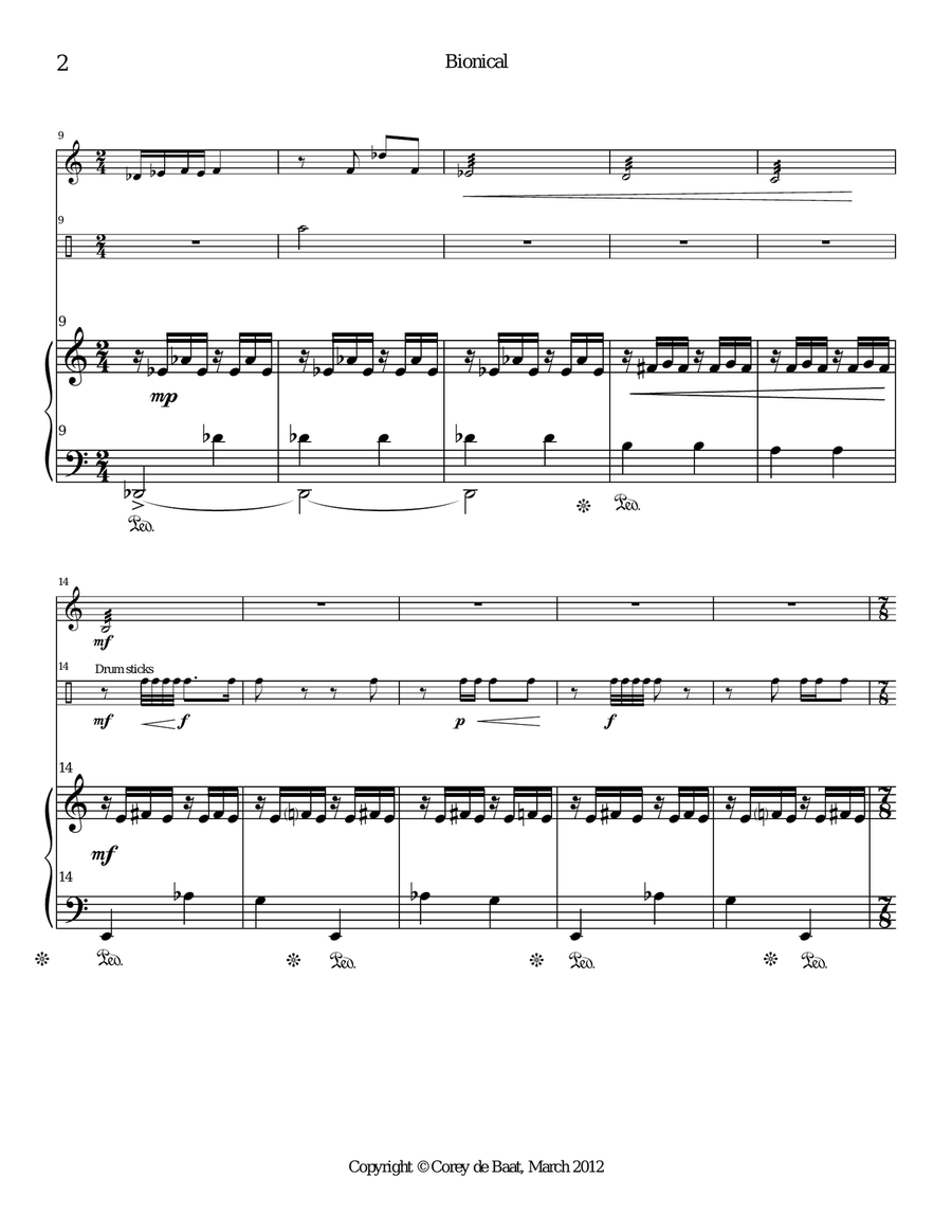 Bionical Marimba scores gallery preview page 4