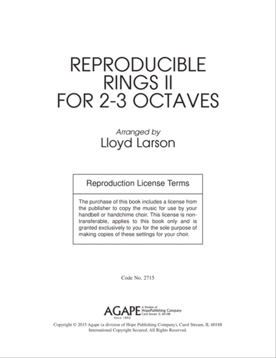 Reproducible Rings for 2-3 Octaves, Vol. 2 3-Octaves scores gallery preview page 4