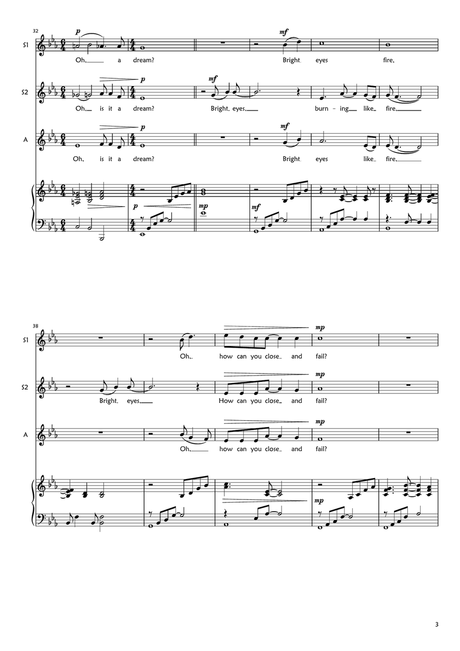 Bright Eyes Bright Eyes SSA scores gallery preview page 3