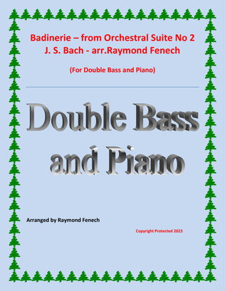 Book cover for Badinerie - J.S.Bach - Double bass and Piano