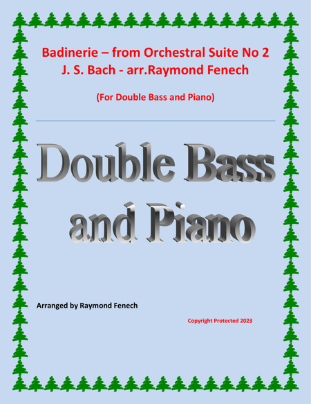 Badinerie - J.S.Bach - Double bass and Piano image number null