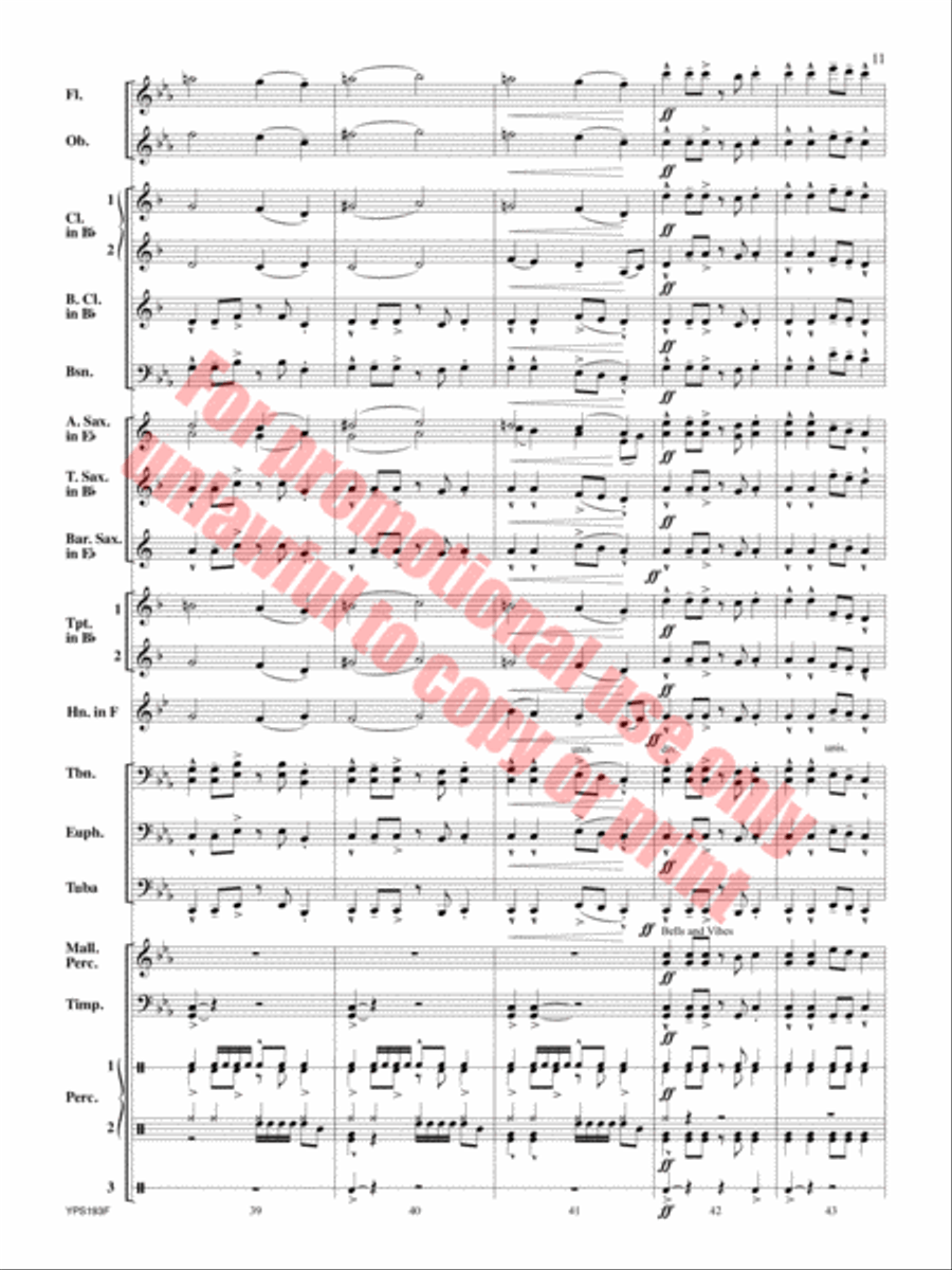 Midday Blues Concert Band scores gallery preview page 12