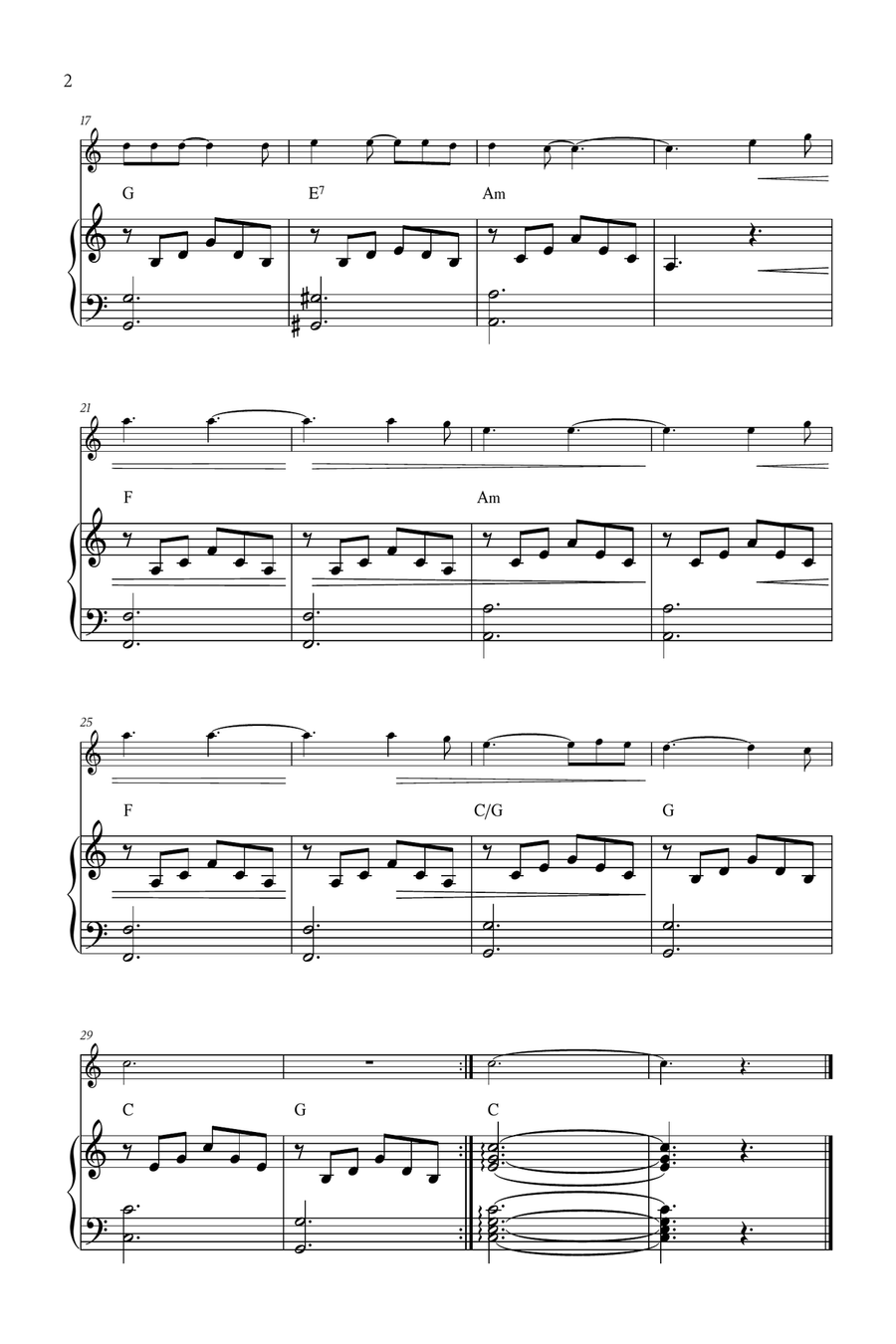Hallelujah Flute Solo scores gallery preview page 2