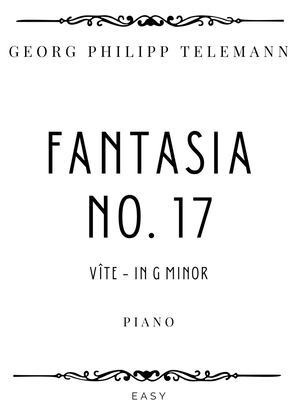 Book cover for Telemann - Andante from Fantasia in G minor (TWV 33:17) - Easy